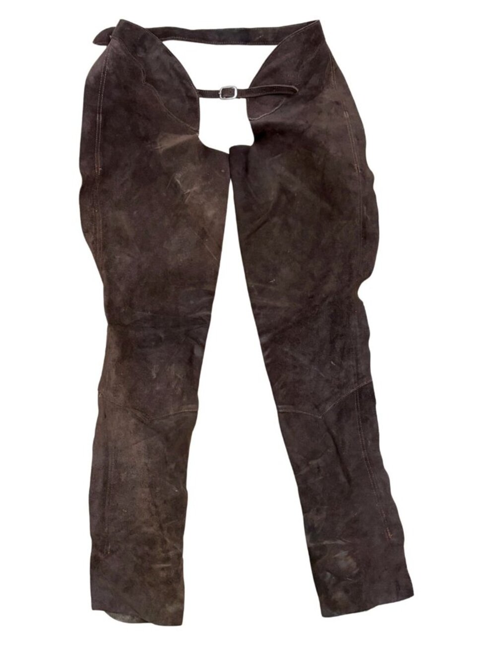 BARNSTABLE RIDING LEATHER Cowboy Chaps Suede Horse Vintage 90s Pants Mens Large